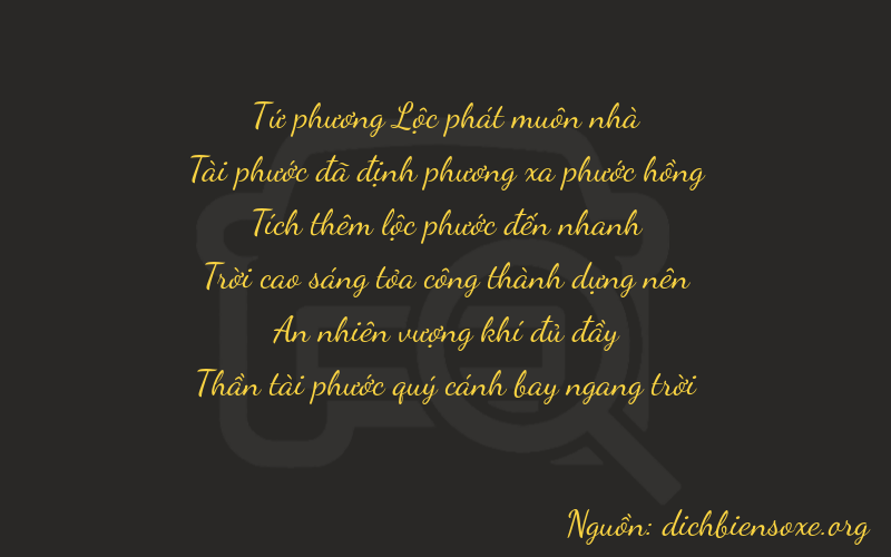 Thơ dịch biển số xe 46617