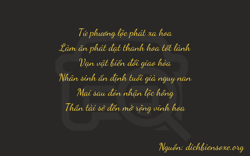 Thơ dịch biển số xe 46628