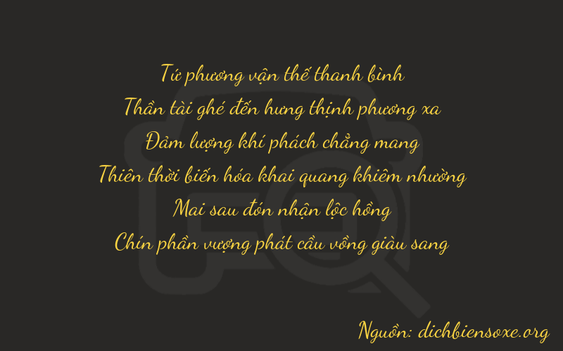 Thơ dịch biển số xe 46629