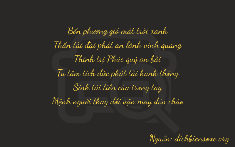 Thơ dịch biển số xe 46633