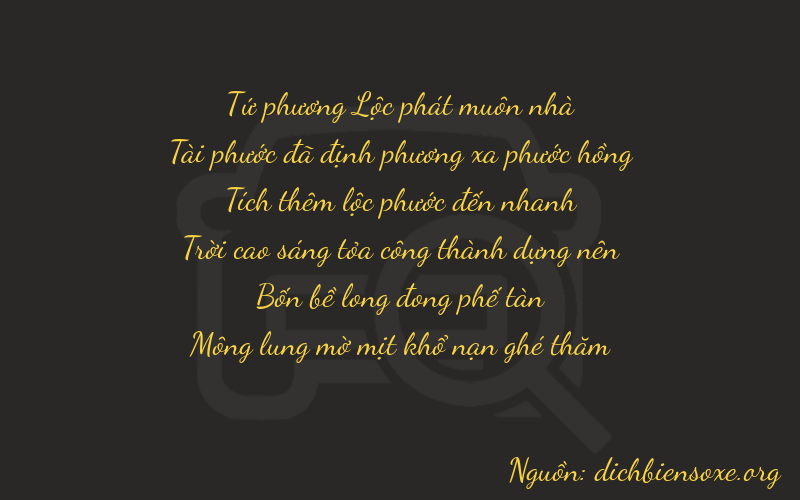 Thơ dịch biển số xe 46644
