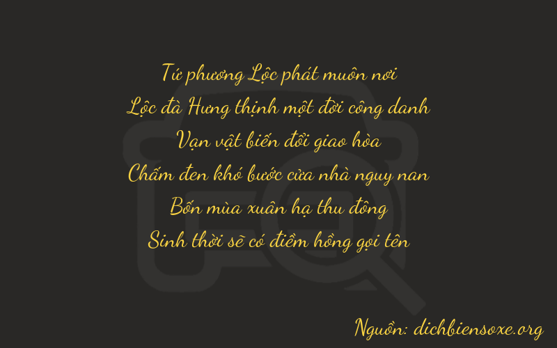 Thơ dịch biển số xe 46645