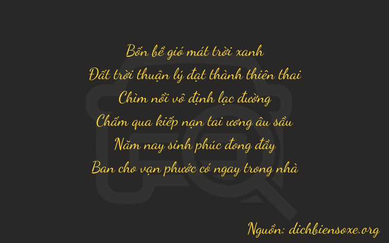 Thơ dịch biển số xe 46658
