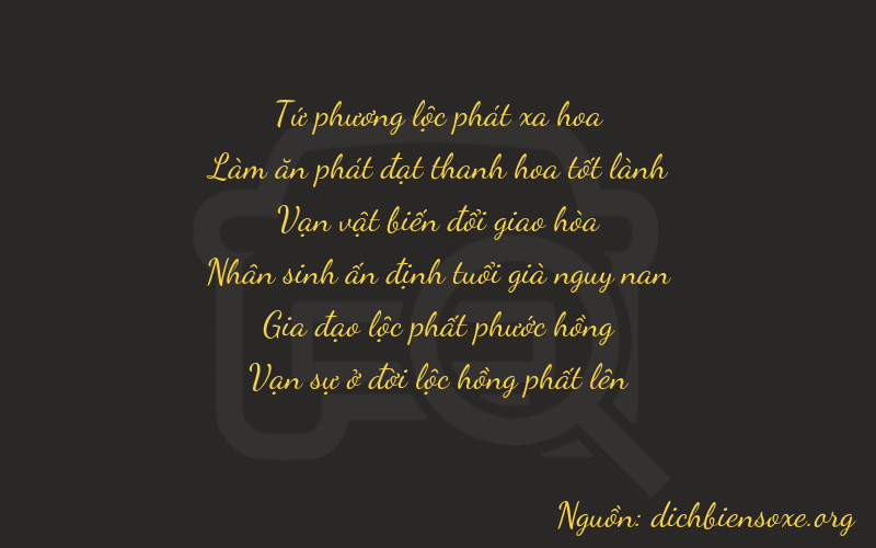 Thơ dịch biển số xe 46664