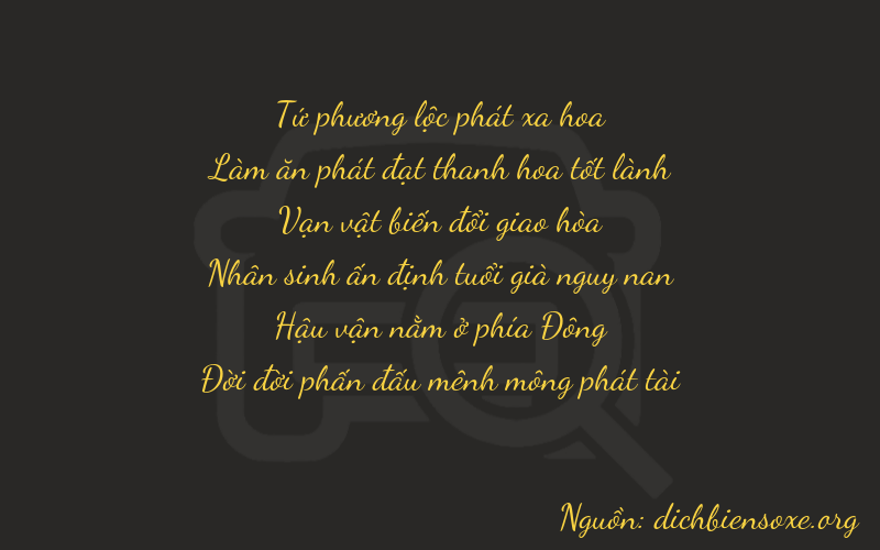 Thơ dịch biển số xe 46673