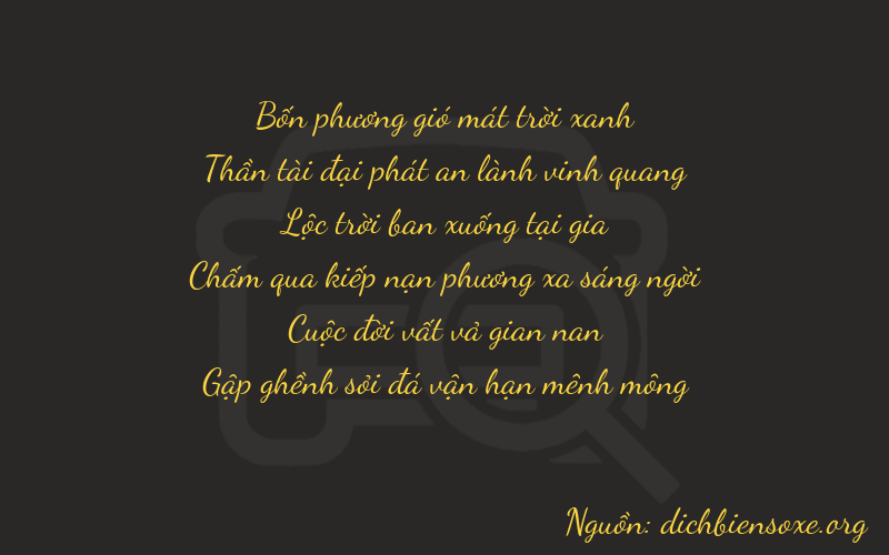 Thơ dịch biển số xe 46678