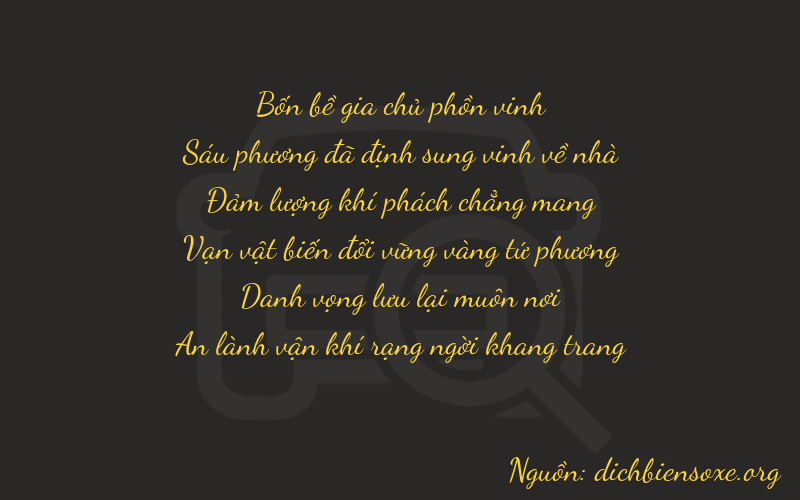 Thơ dịch biển số xe 46684