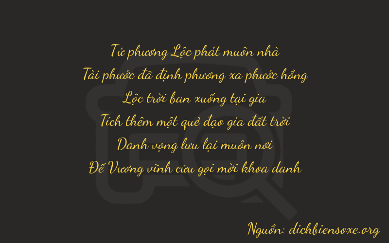 Thơ dịch biển số xe 46689