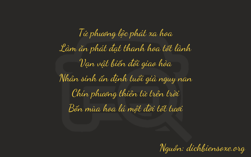 Thơ dịch biển số xe 46691