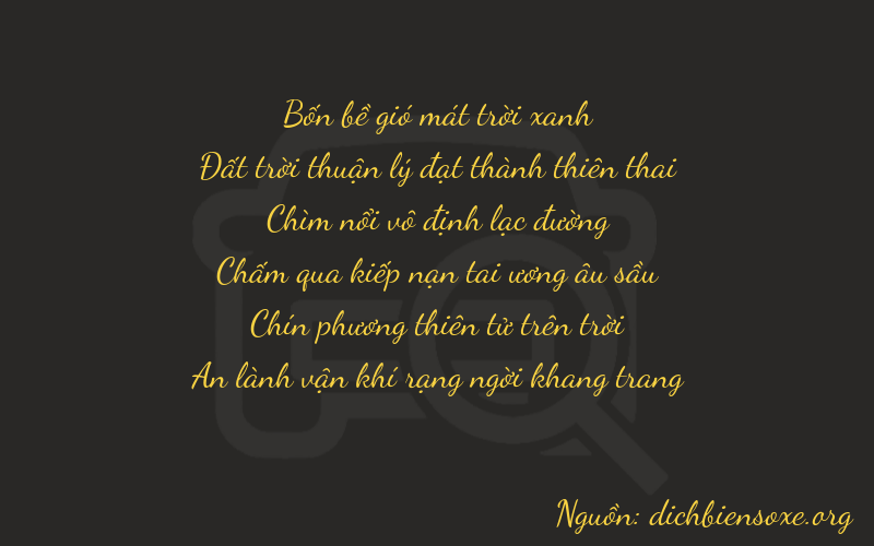Thơ dịch biển số xe 46694