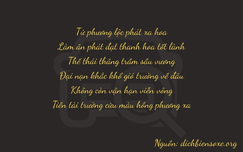 Thơ dịch biển số xe 46709