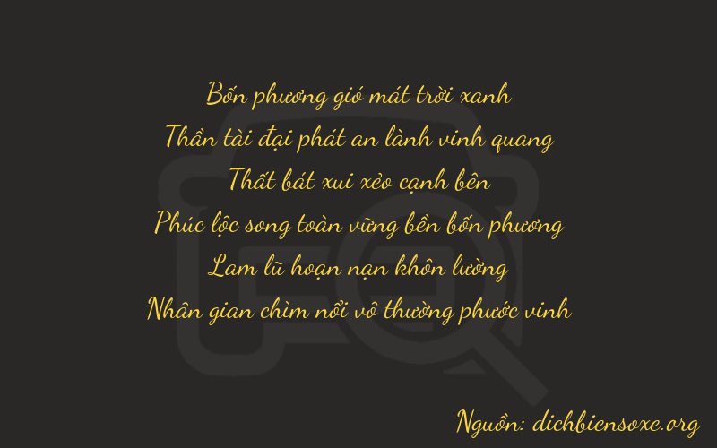 Thơ dịch biển số xe 46714