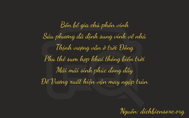 Thơ dịch biển số xe 46729