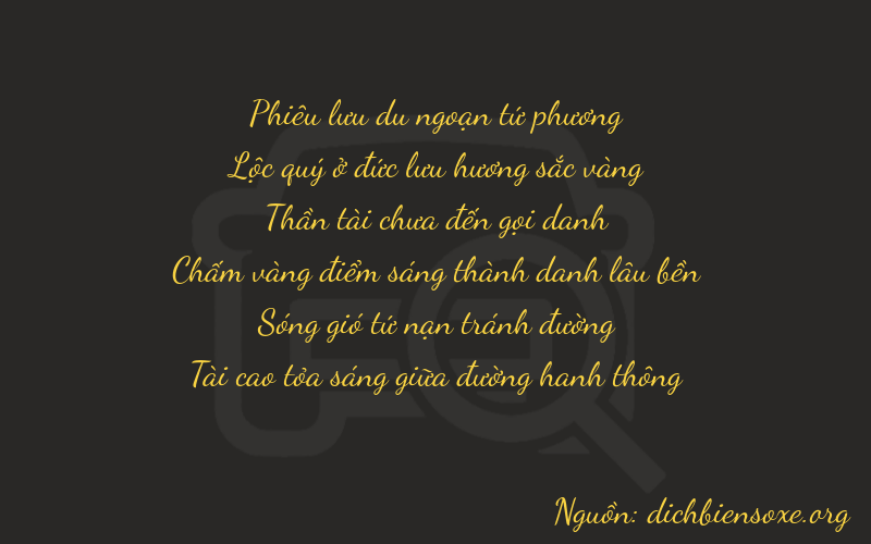 Thơ dịch biển số xe 46733
