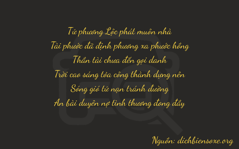 Thơ dịch biển số xe 46734