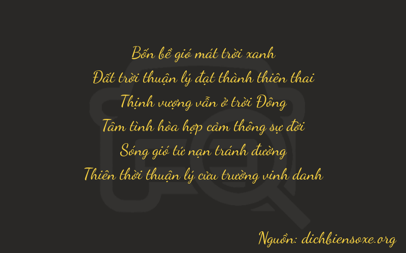 Thơ dịch biển số xe 46739