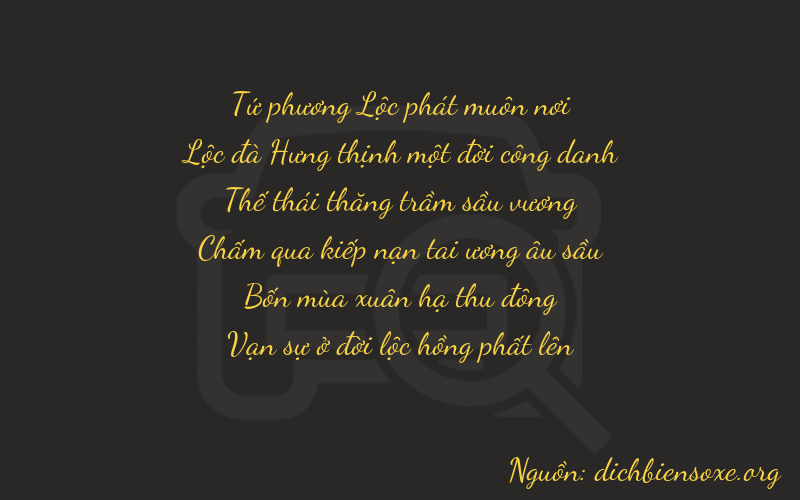 Thơ dịch biển số xe 46744
