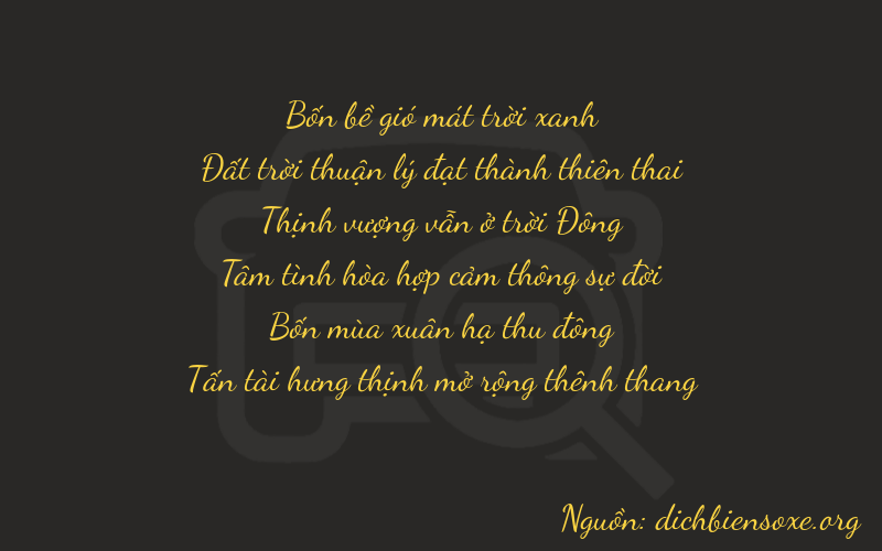 Thơ dịch biển số xe 46748