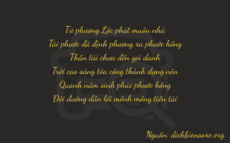 Thơ dịch biển số xe 46752
