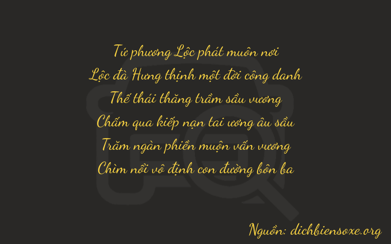 Thơ dịch biển số xe 46753