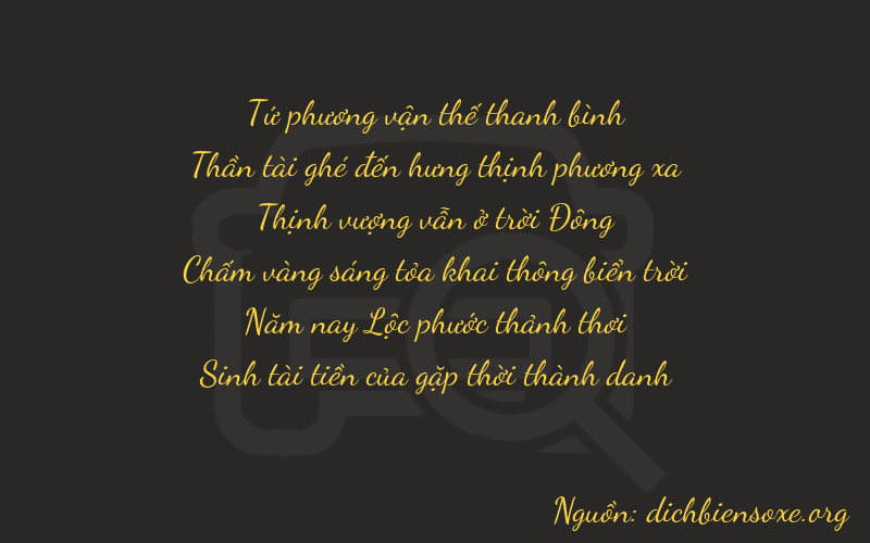 Thơ dịch biển số xe 46755