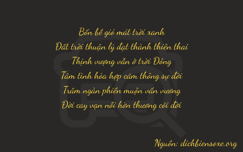 Thơ dịch biển số xe 46757