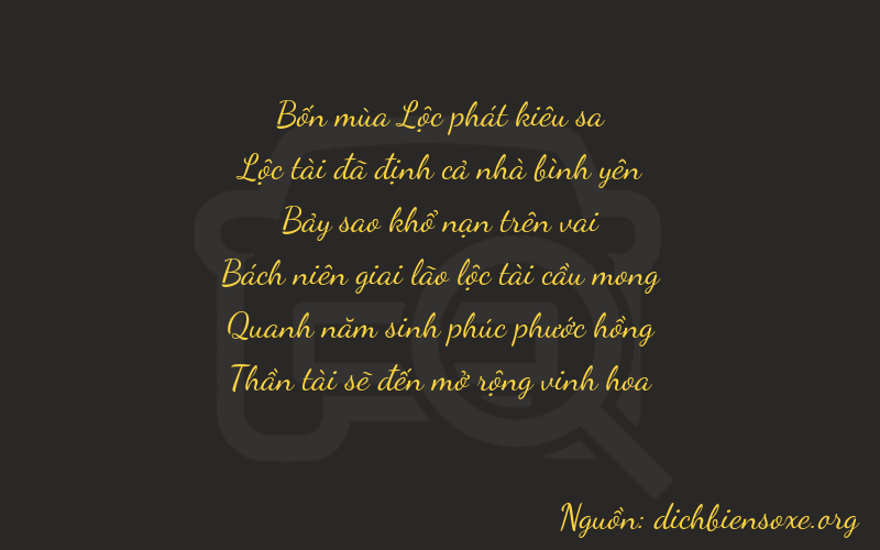 Thơ dịch biển số xe 46758