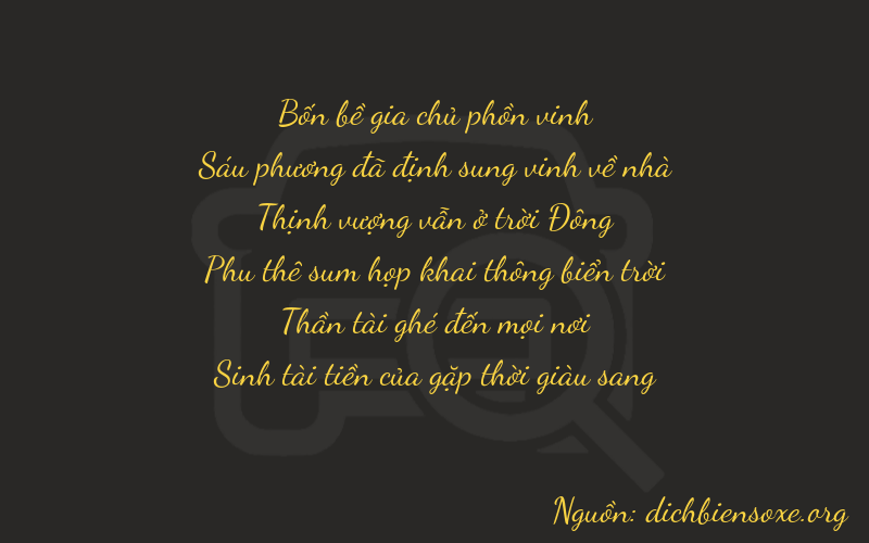 Thơ dịch biển số xe 46765