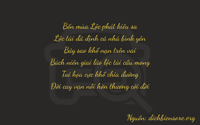 Thơ dịch biển số xe 46767
