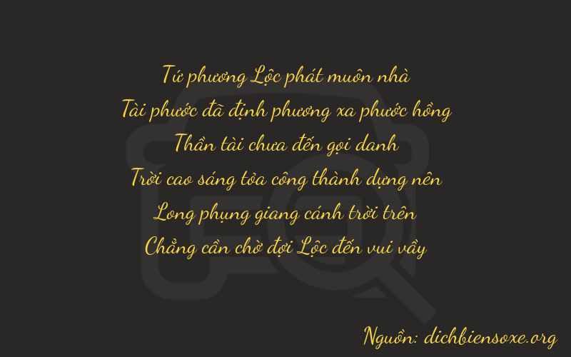 Thơ dịch biển số xe 46770