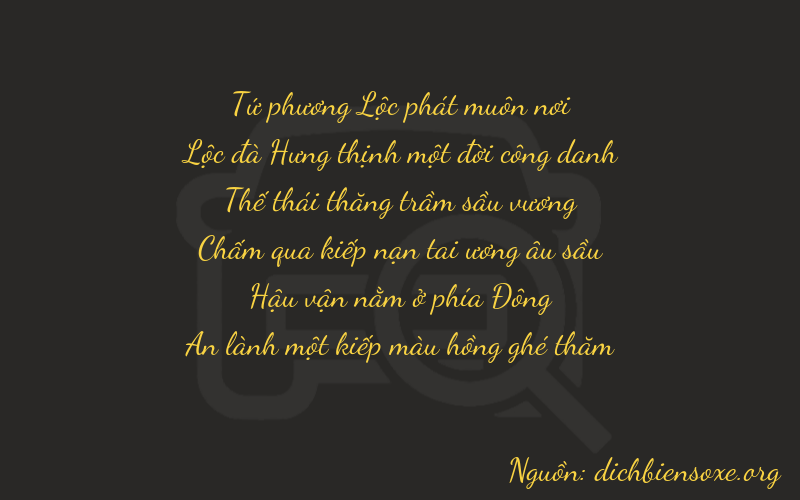 Thơ dịch biển số xe 46771