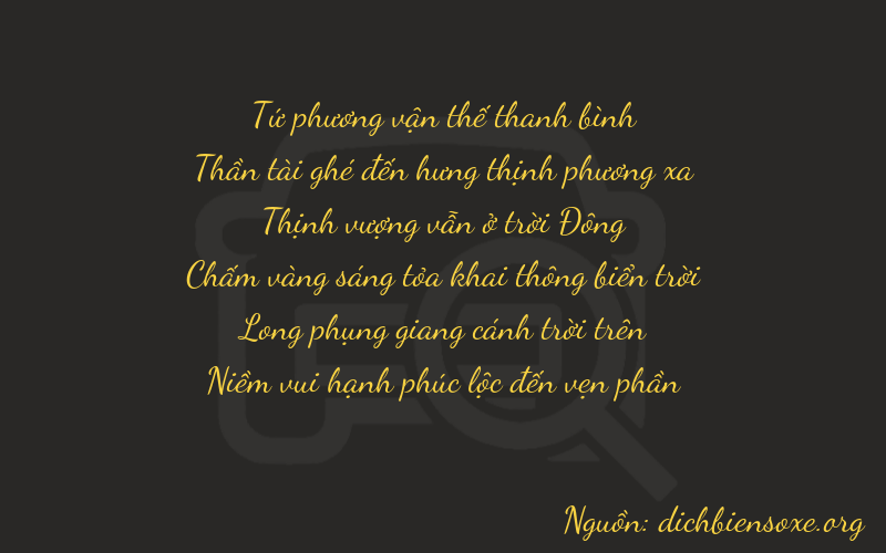 Thơ dịch biển số xe 46773