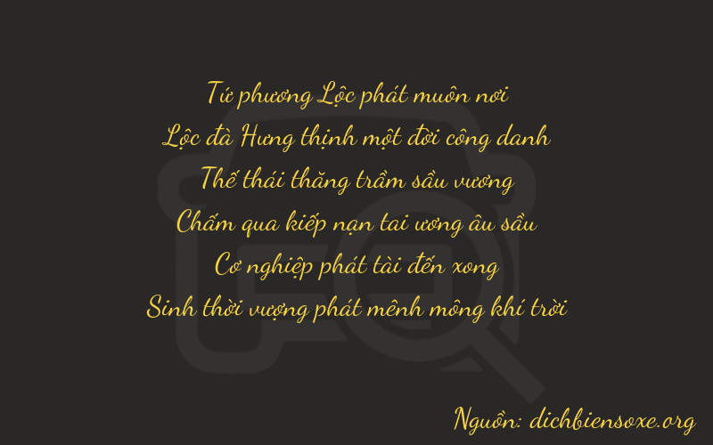 Thơ dịch biển số xe 46780