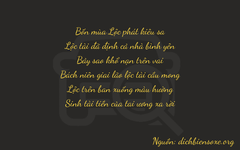 Thơ dịch biển số xe 46785