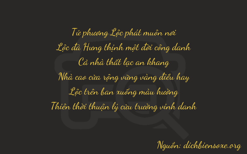 Thơ dịch biển số xe 46789
