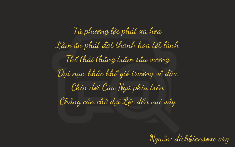 Thơ dịch biển số xe 46790