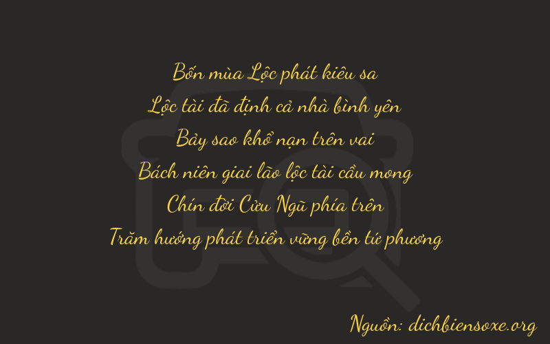 Thơ dịch biển số xe 46794