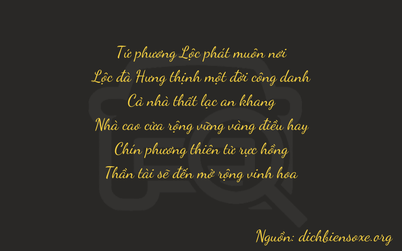 Thơ dịch biển số xe 46798