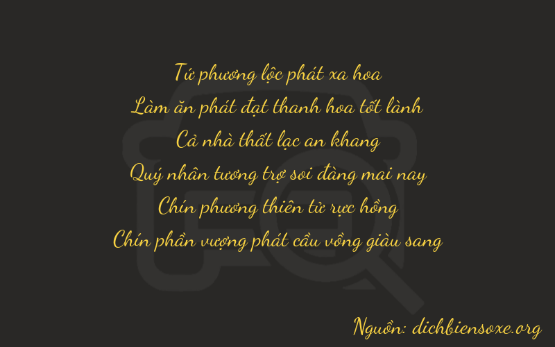 Thơ dịch biển số xe 46799