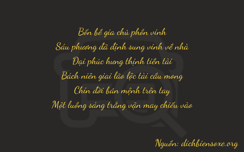 Thơ dịch biển số xe 46891