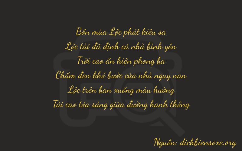 Thơ dịch biển số xe 46983