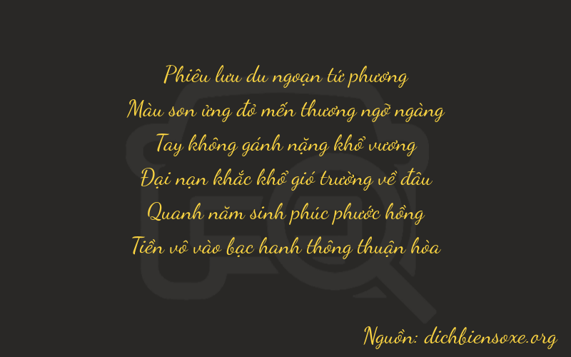 Thơ dịch biển số xe 47050