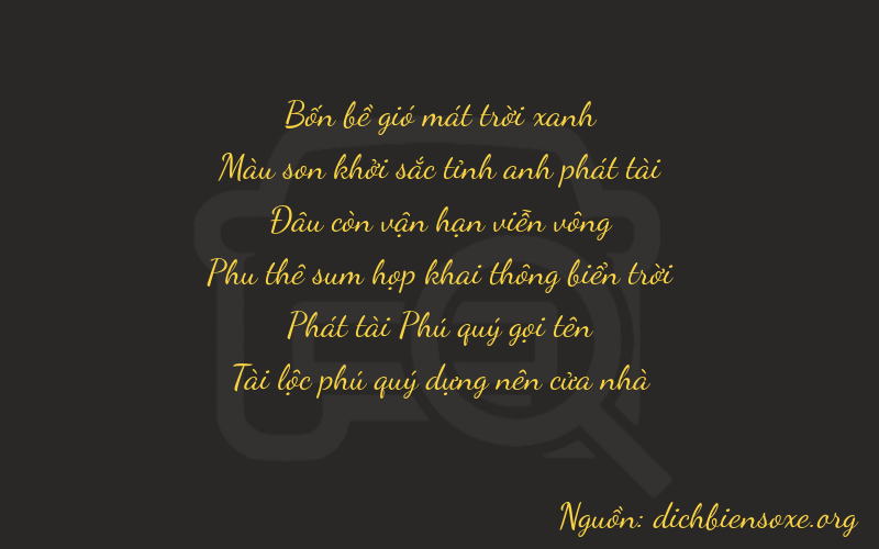 Thơ dịch biển số xe 47082