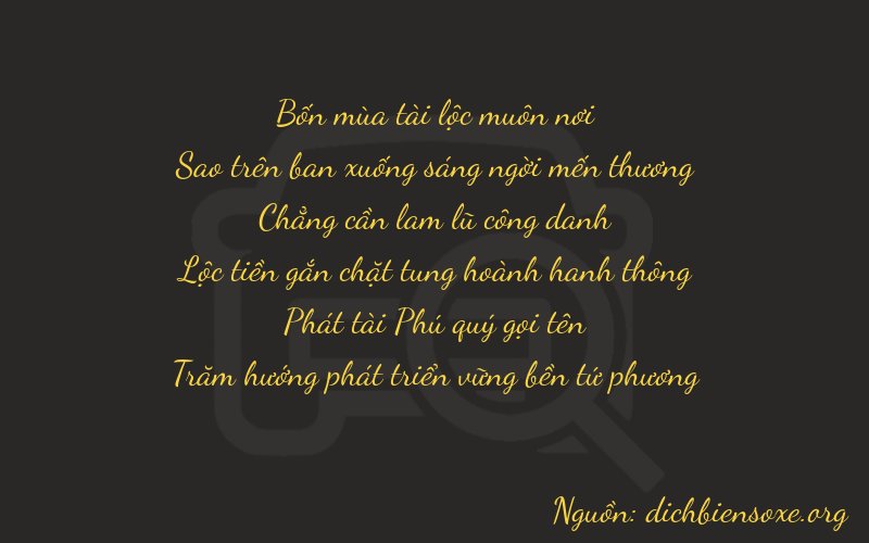Thơ dịch biển số xe 47084