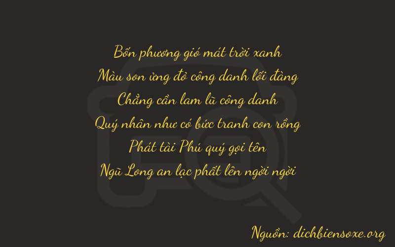 Thơ dịch biển số xe 47085