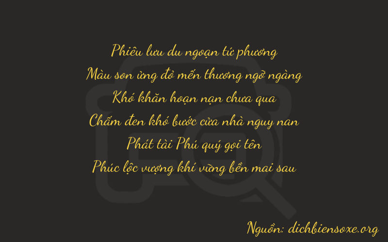 Thơ dịch biển số xe 47086