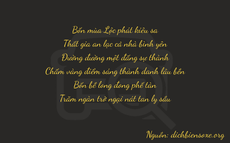 Thơ dịch biển số xe 47146