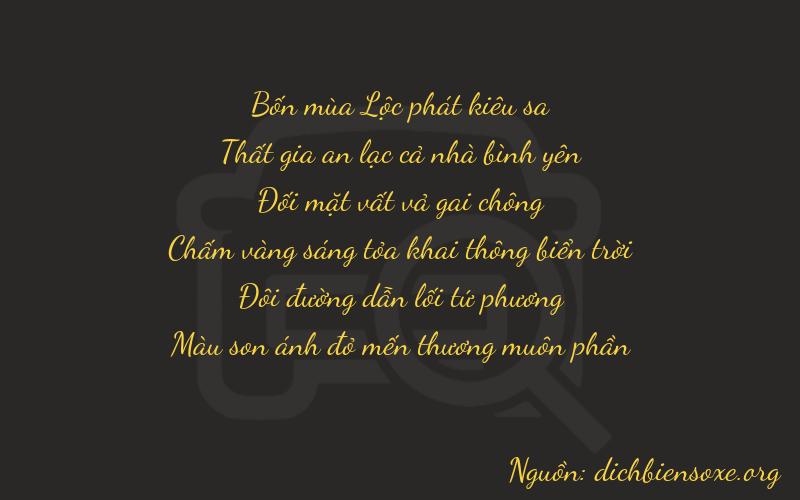 Thơ dịch biển số xe 47227