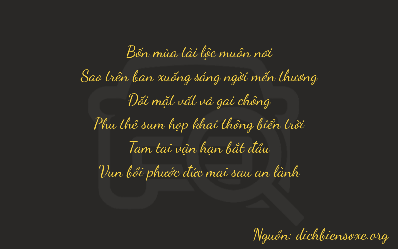 Thơ dịch biển số xe 47237