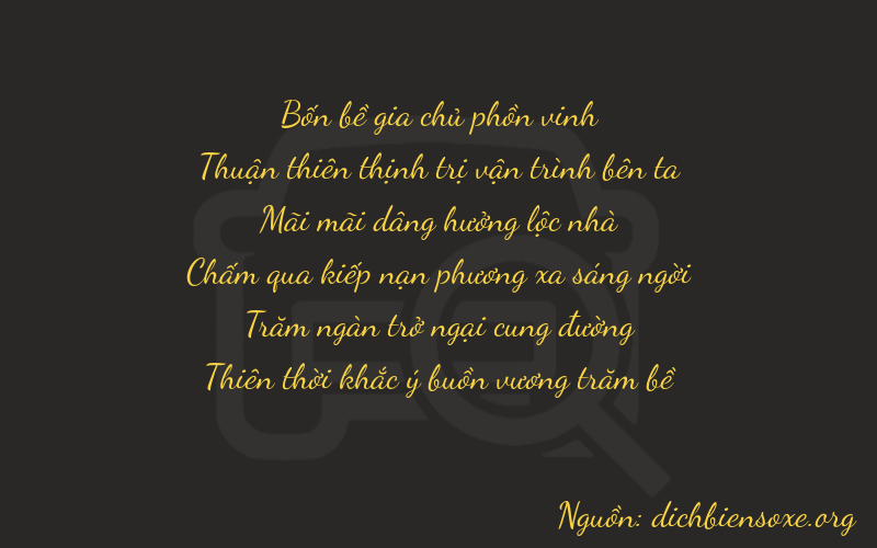 Thơ dịch biển số xe 47279
